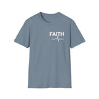 Faith Heartbeat T-Shirt — Faith ECG Minimalist Christian Tee