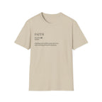 Faith Definition T-Shirt — Minimalist Inspirational Christian Tee