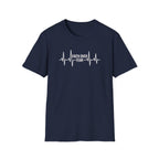 Faith Over Fear T-Shirt — Heartbeat EKG Inspirational Christian Tee