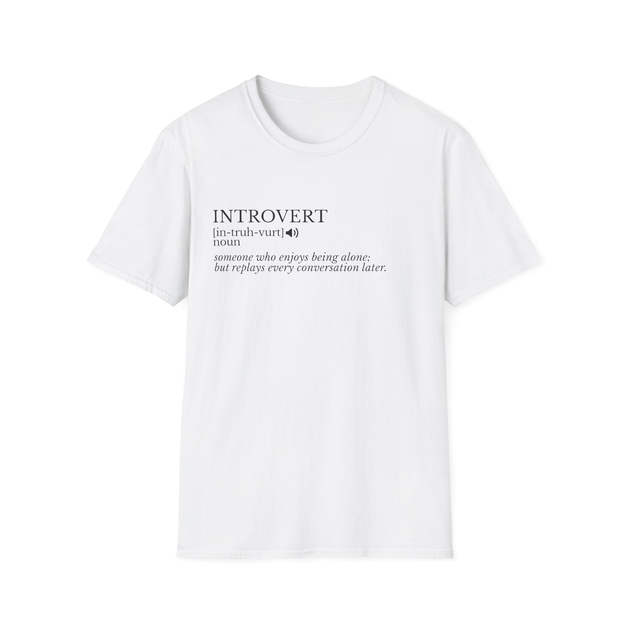 Introvert Definition T-Shirt — Minimalist Funny Introvert Tee