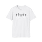 Faith Over Fear T-Shirt — Heartbeat EKG Inspirational Christian Tee