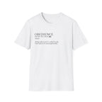 Obedience Definition T-Shirt — Minimalist Faith & Devotion Tee