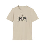 Pray Cross T-Shirt — Minimal Christian Faith Tee