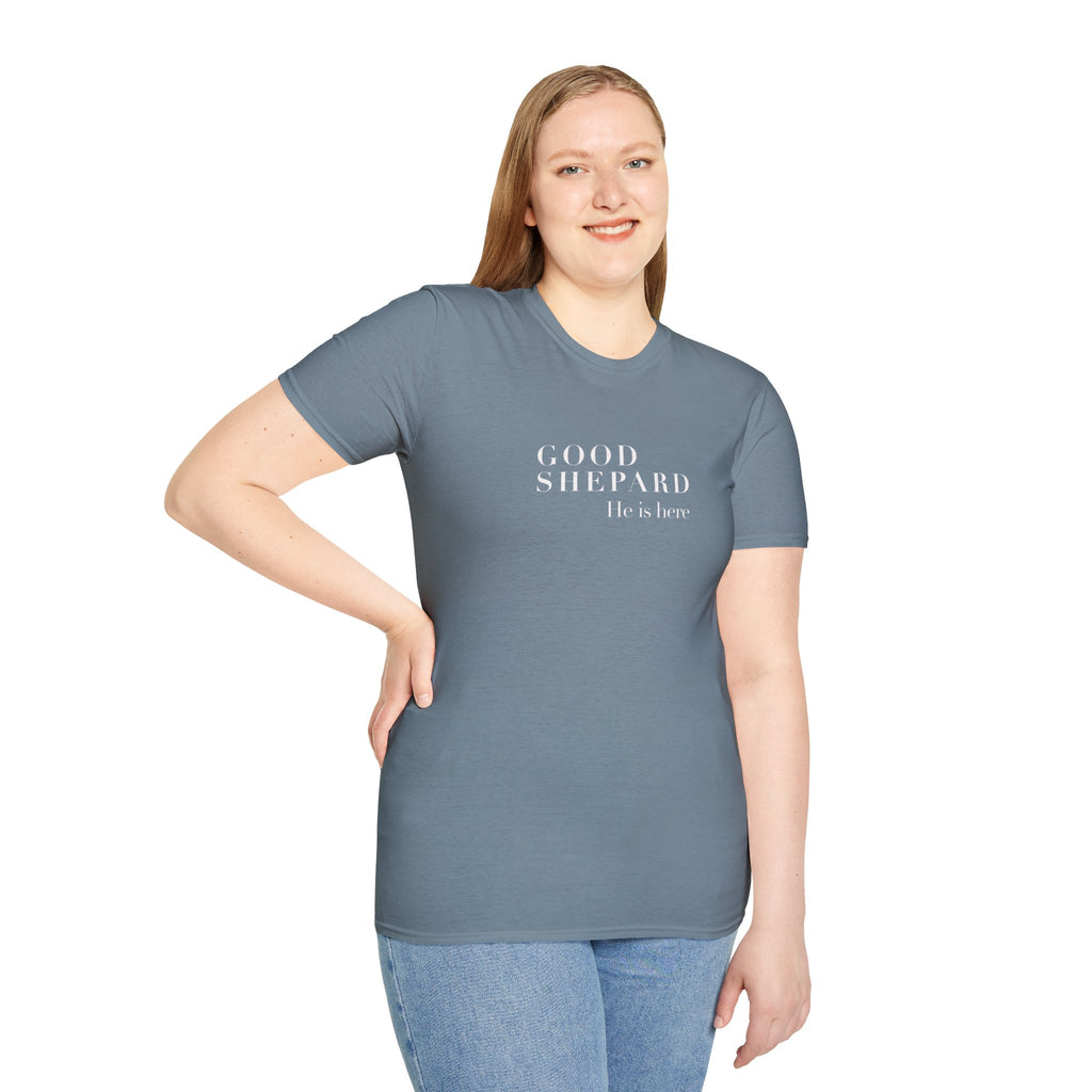 Good Shepard He’s Our Savior T-Shirt — Minimal Christian Faith Tee