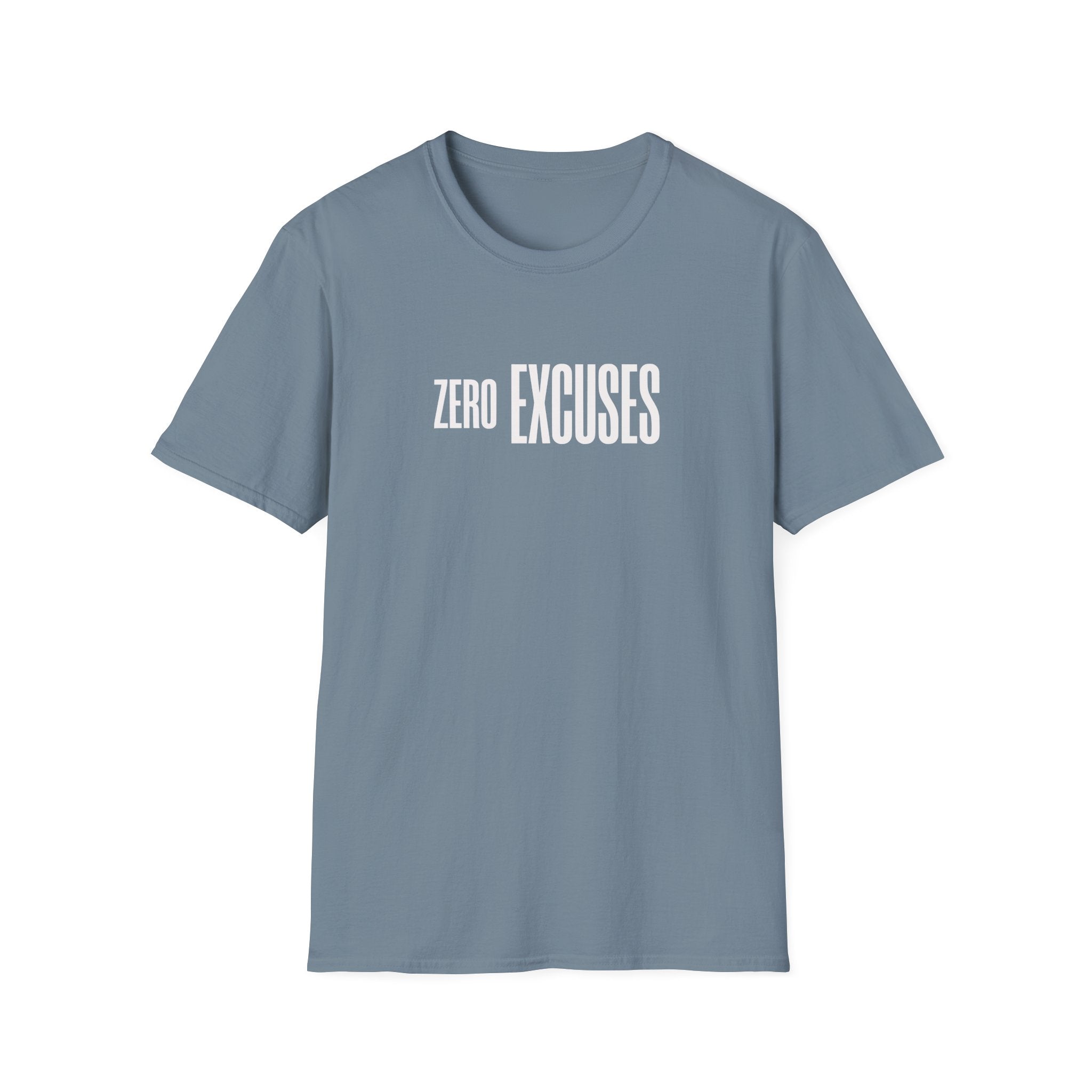 Zero Excuses T-Shirt — Motivational Fitness Tee