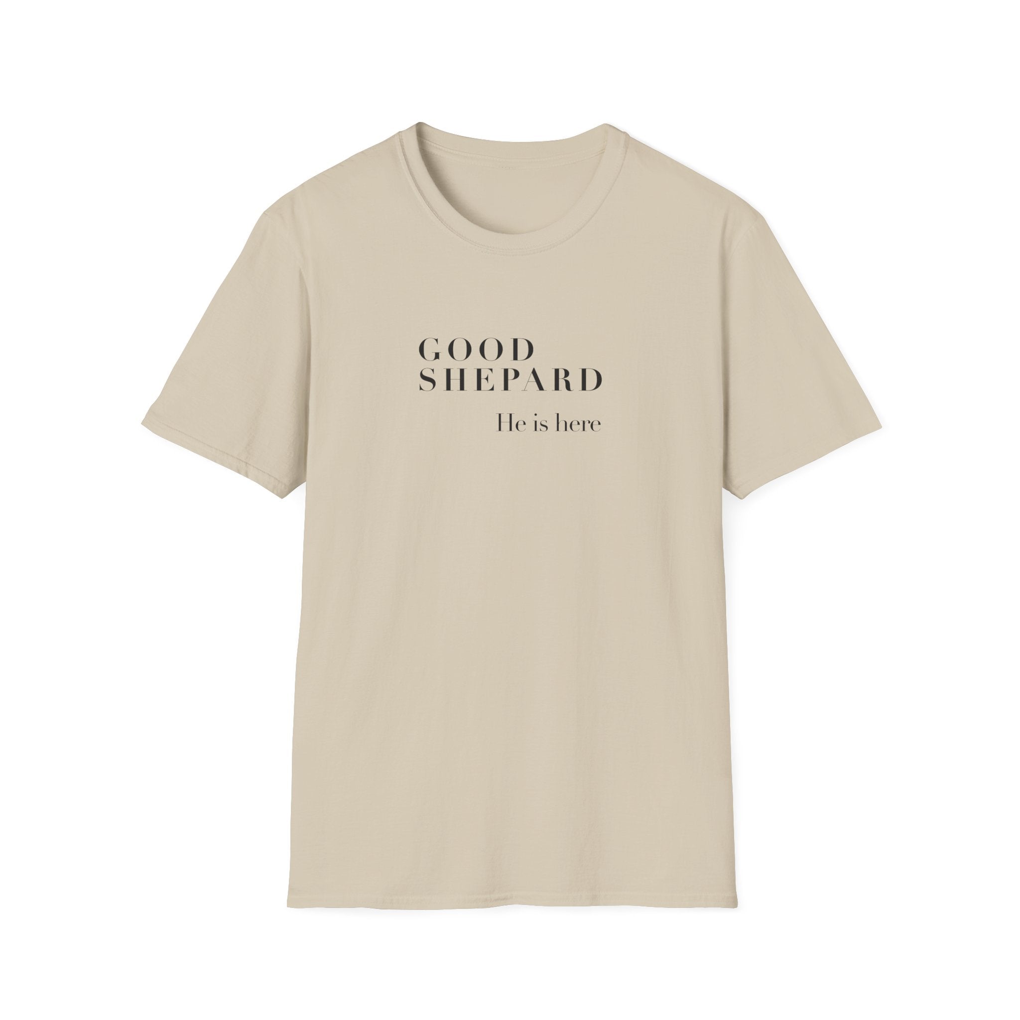 Good Shepard He’s Our Savior T-Shirt — Minimal Christian Faith Tee