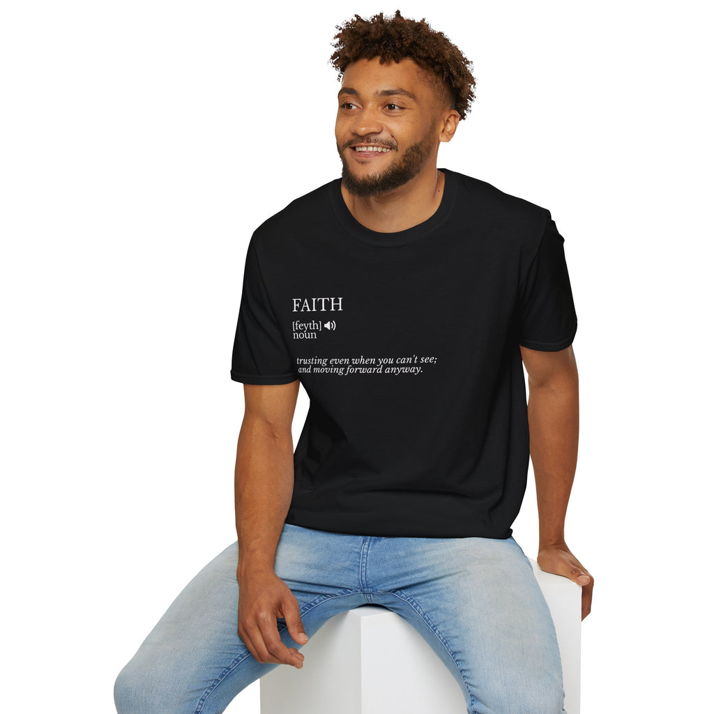 Faith Definition T-Shirt — Minimalist Inspirational Christian Tee