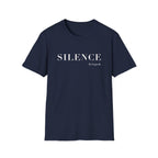 Silence Tee – Minimalist "Silence: be quiet" Graphic T-Shirt