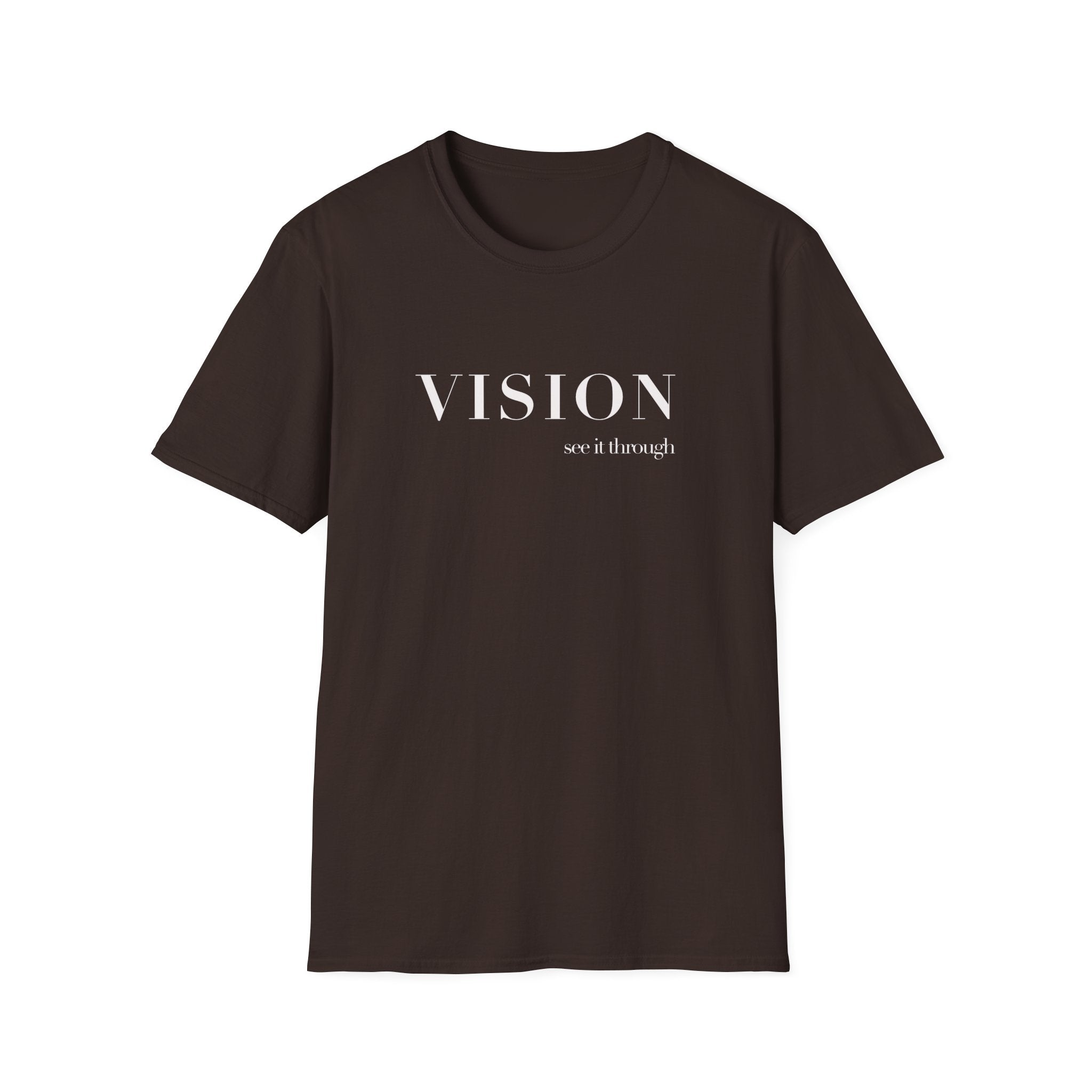 VISION Tee – Minimalist "Vision, not if enough" Inspirational Graphic T-Shirt