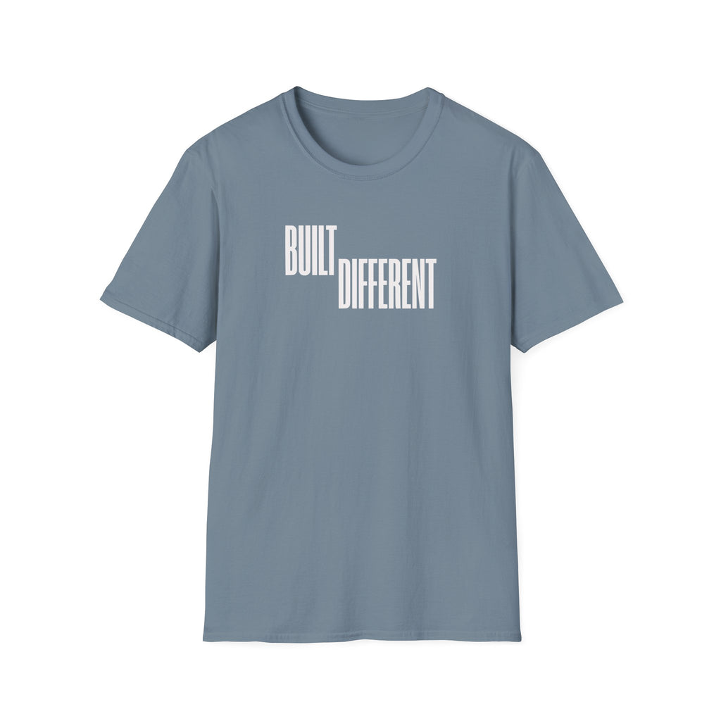 T-Shirt — "Built Different" Minimal Graphic Tee