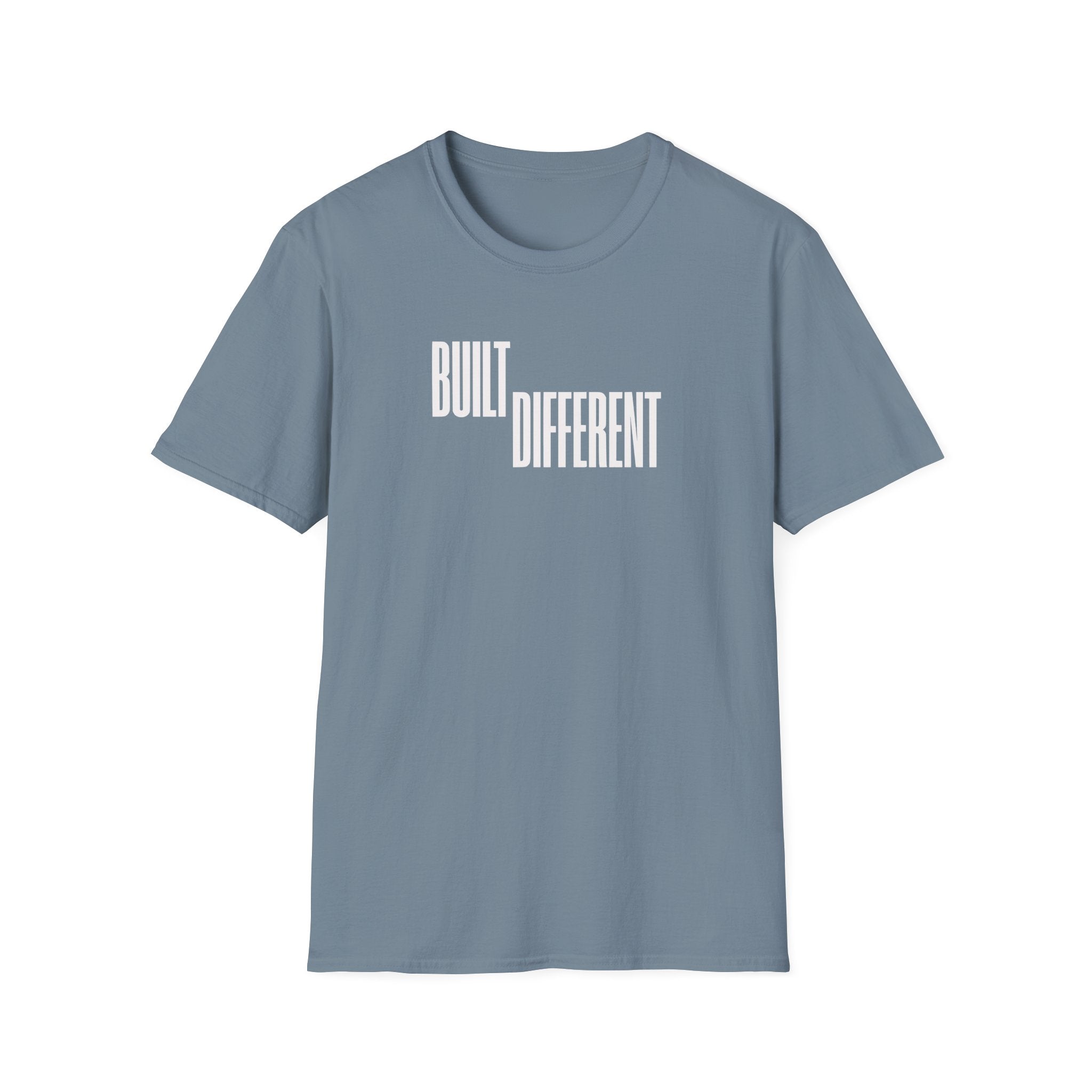 T-Shirt — "Built Different" Minimal Graphic Tee