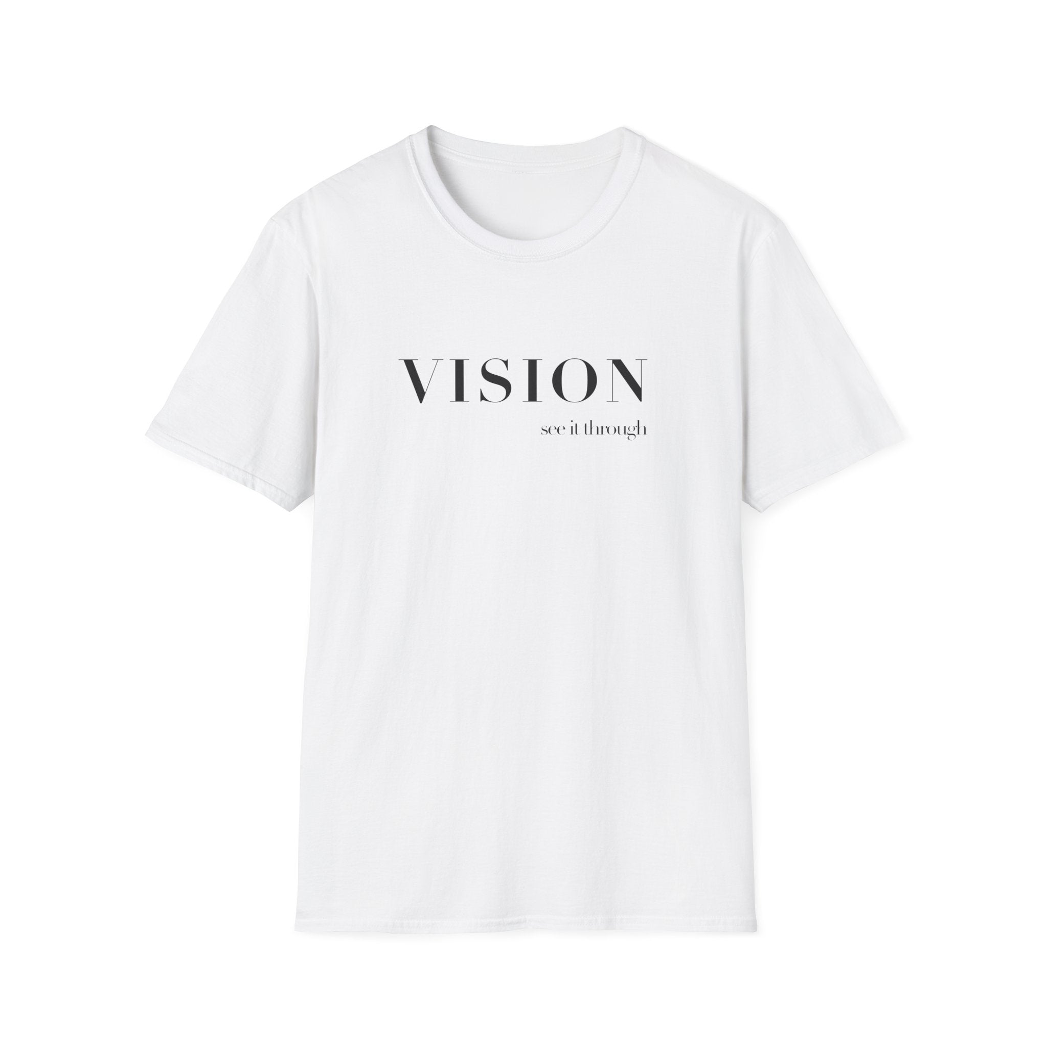 VISION Tee – Minimalist "Vision, not if enough" Inspirational Graphic T-Shirt