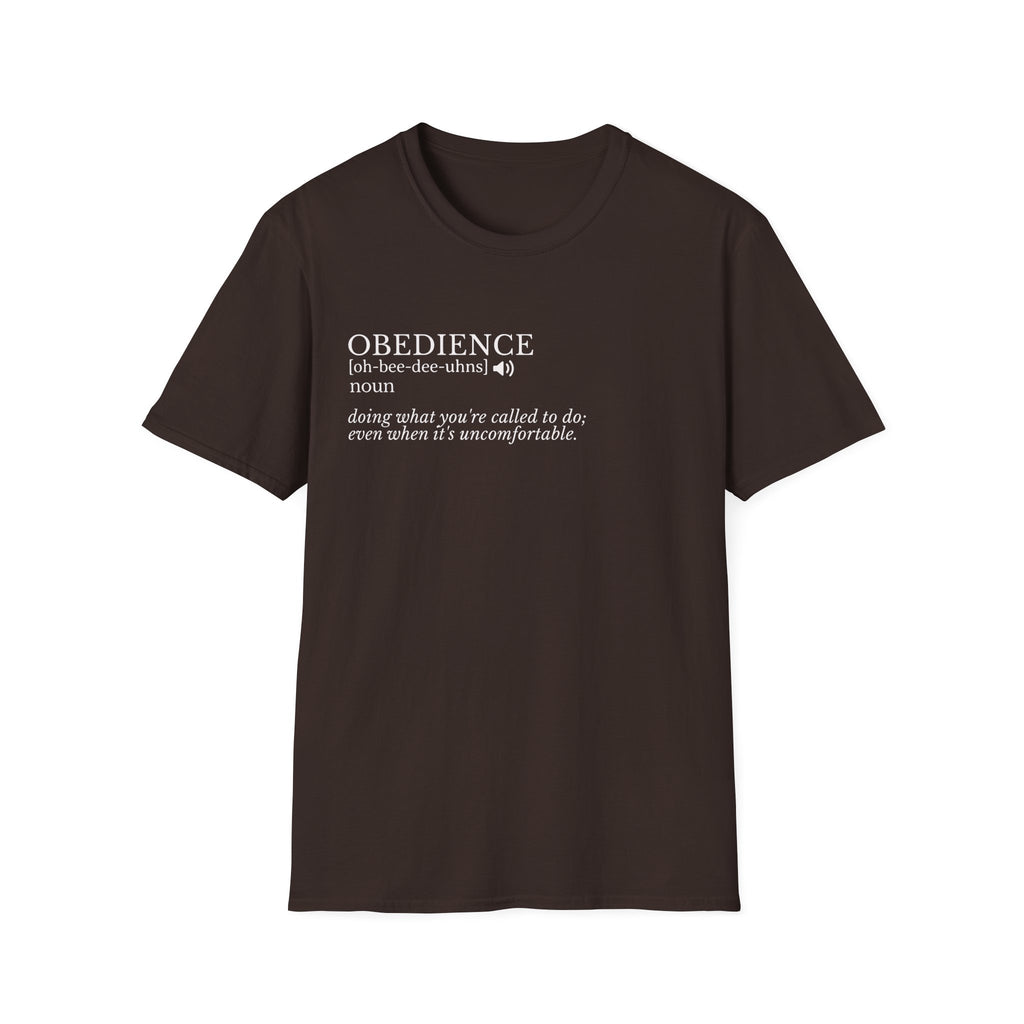 Obedience Definition T-Shirt — Minimalist Faith & Devotion Tee