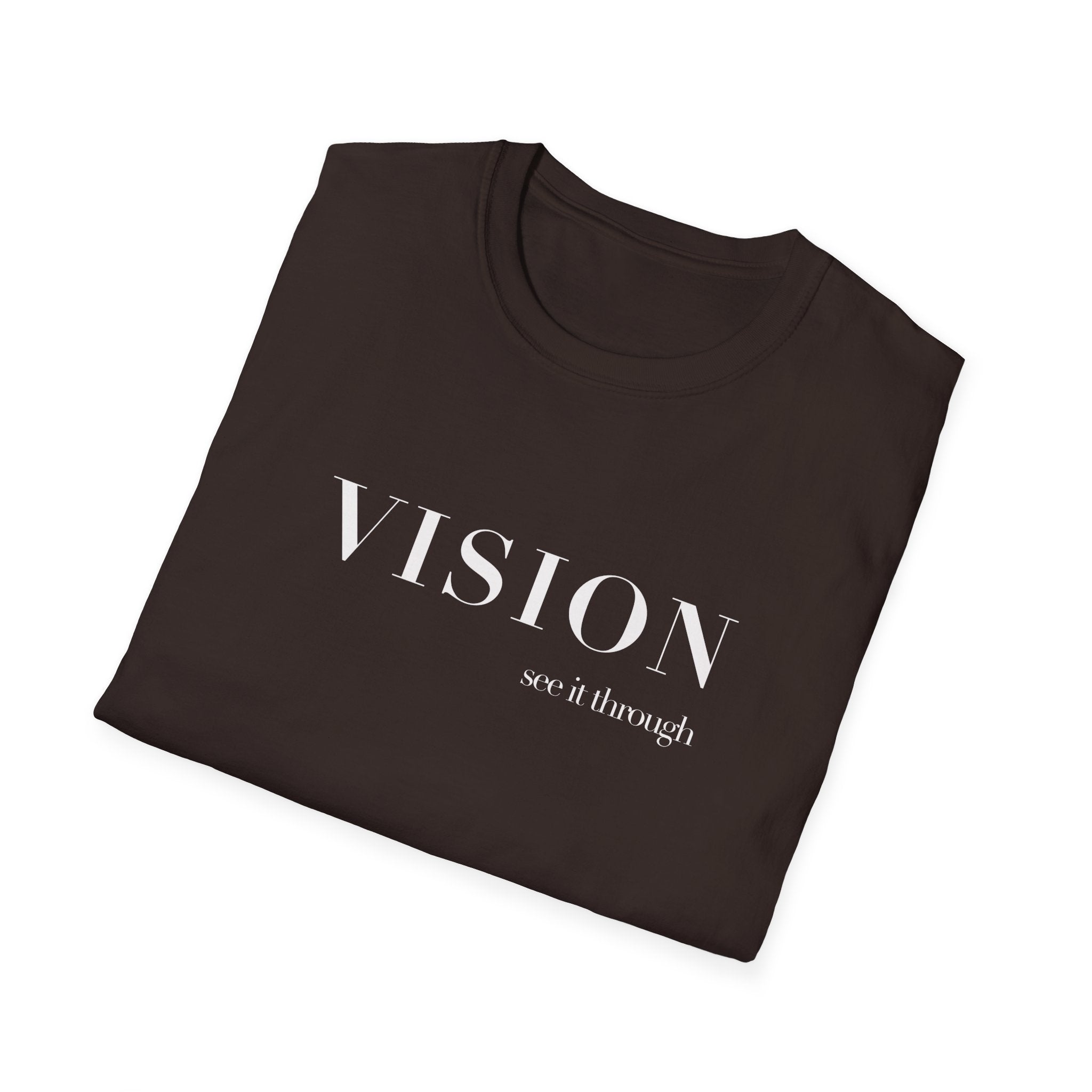 VISION Tee – Minimalist "Vision, not if enough" Inspirational Graphic T-Shirt