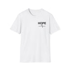 Hope T-Shirt with Heartbeat EKG Design - Inspirational Casual Tee