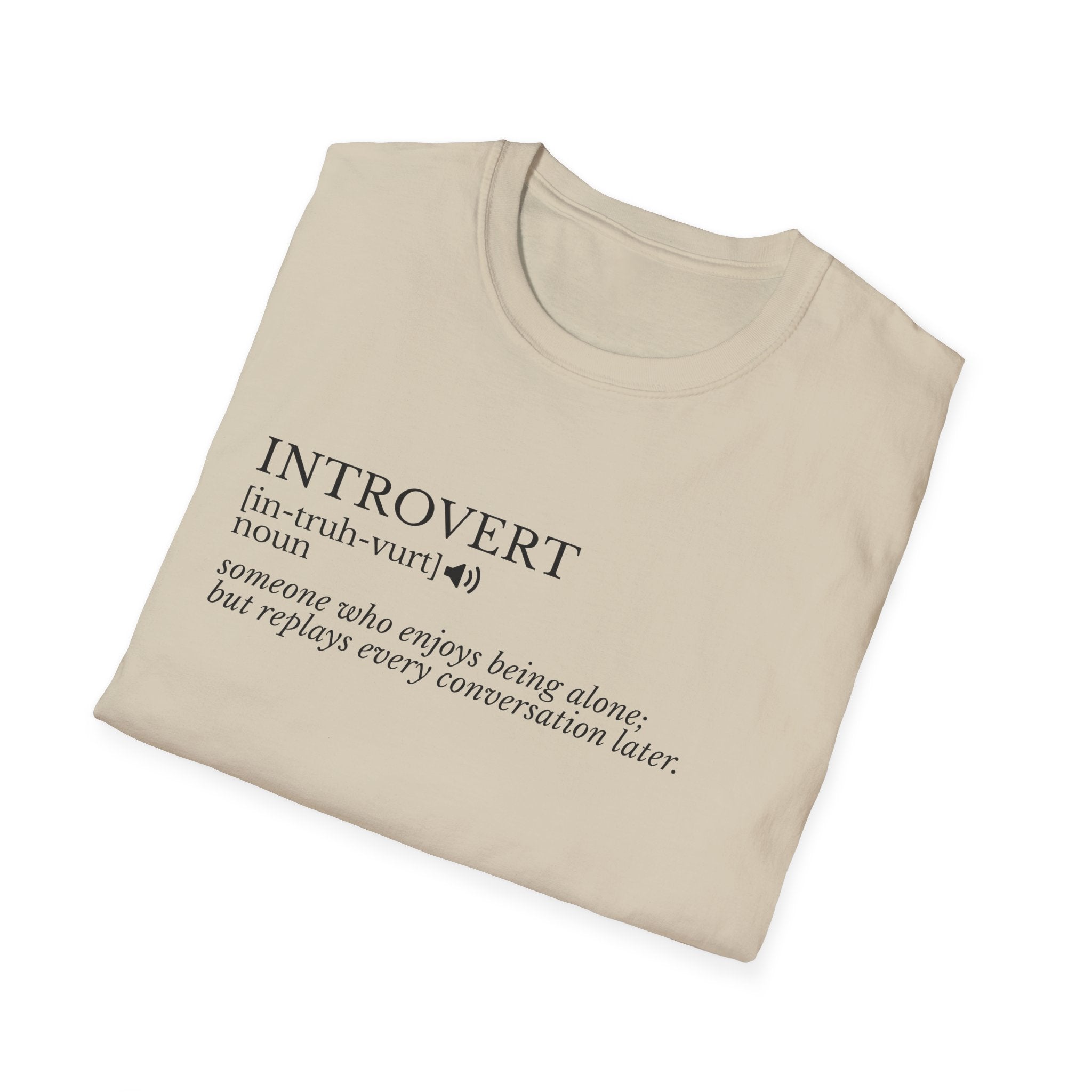 Introvert Definition T-Shirt — Minimalist Funny Introvert Tee