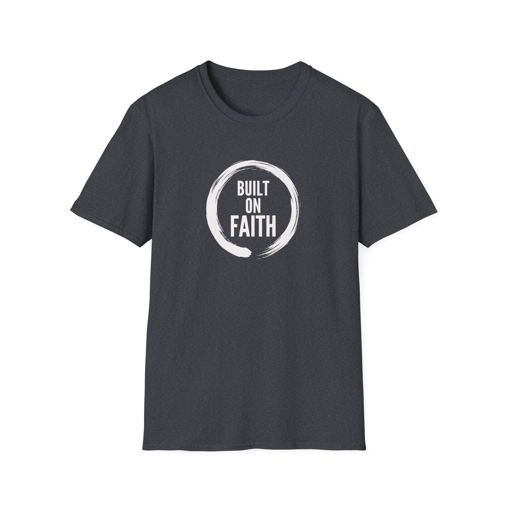 Built on Faith T-Shirt — Minimalist Christian Faith Tee