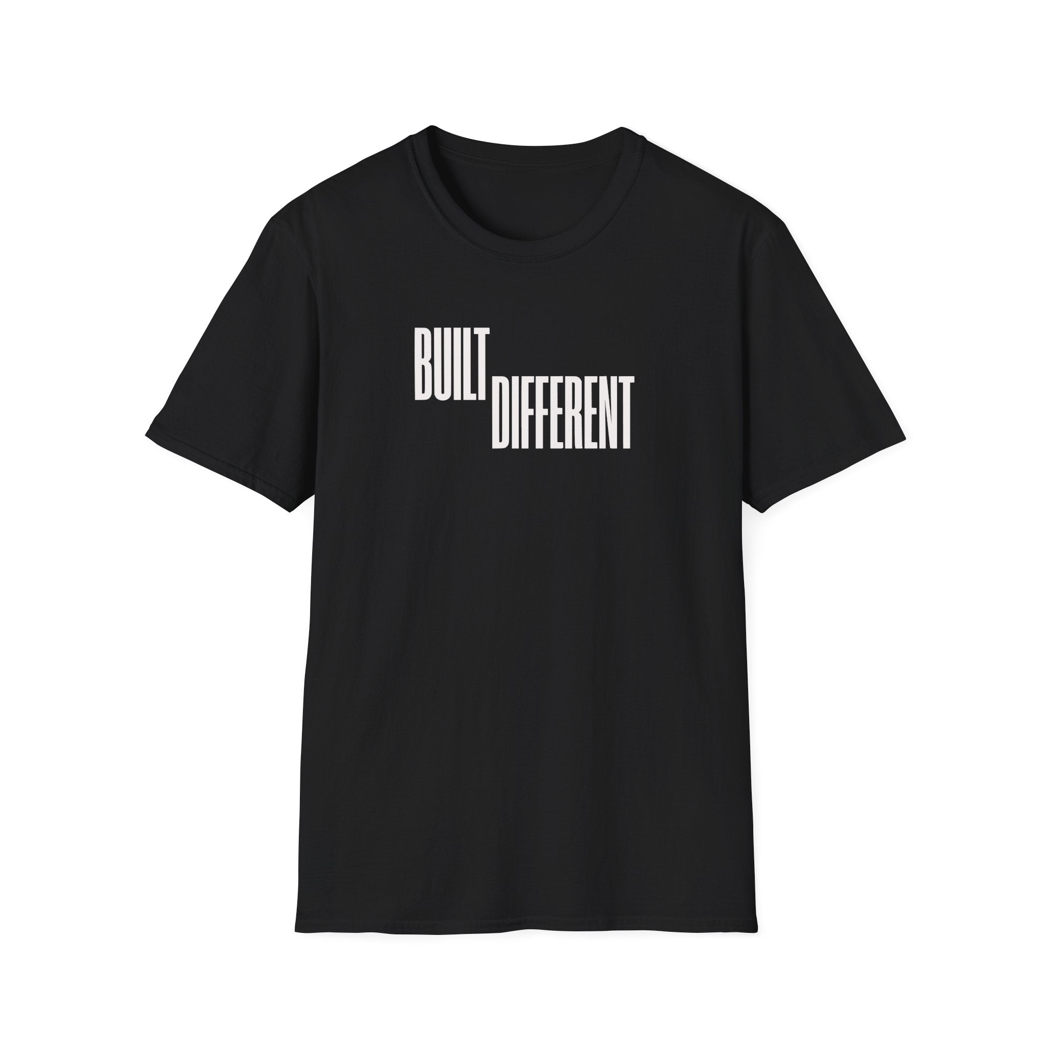 T-Shirt — "Built Different" Minimal Graphic Tee