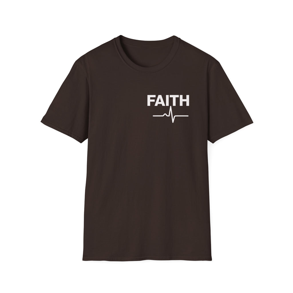 Faith Heartbeat T-Shirt — Faith ECG Minimalist Christian Tee