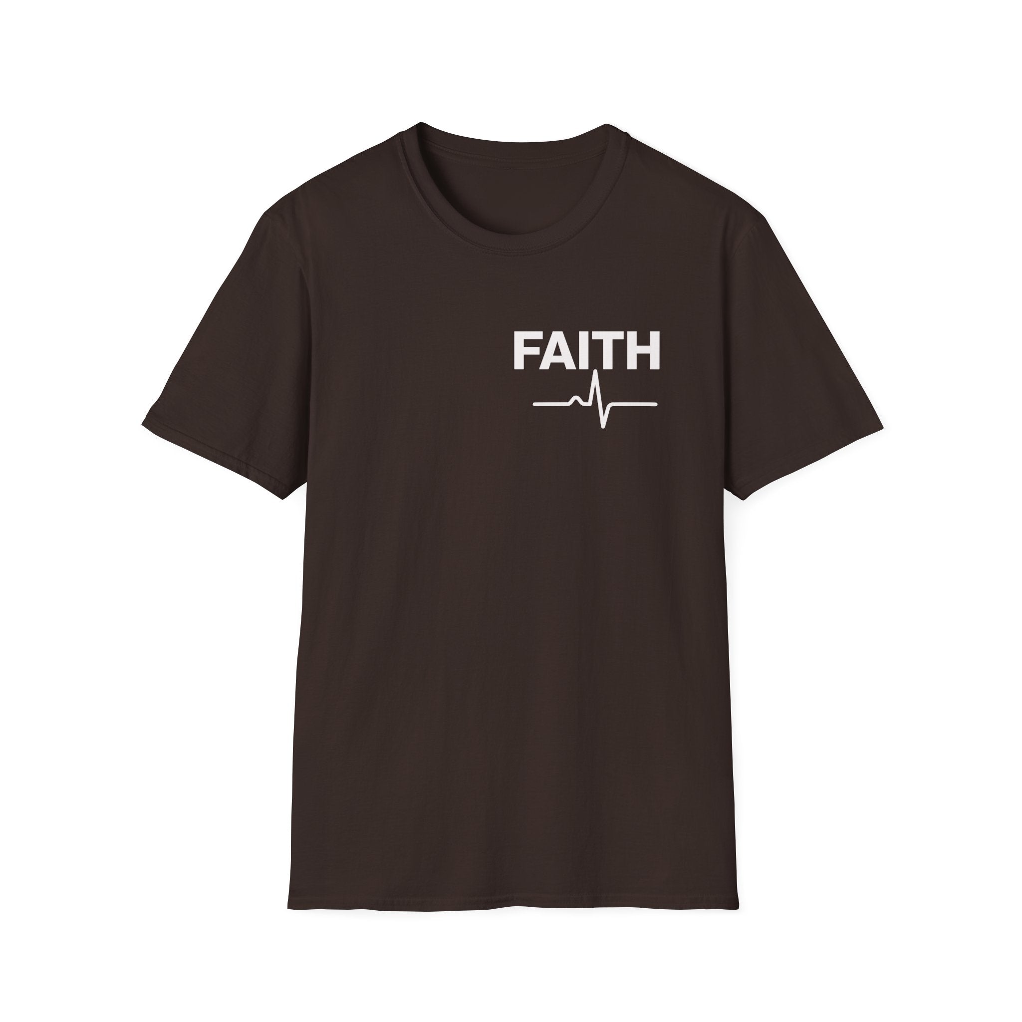 Faith Heartbeat T-Shirt — Faith ECG Minimalist Christian Tee