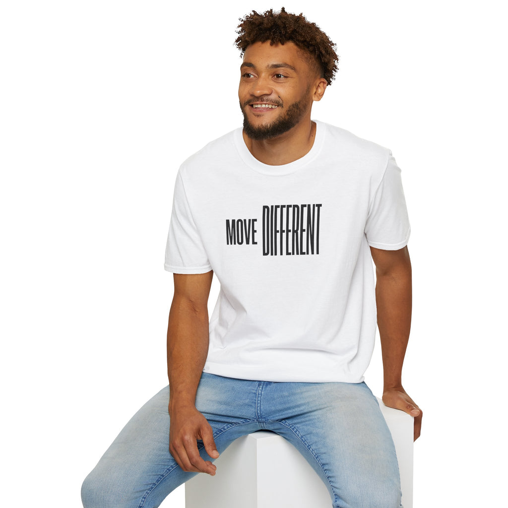 Move Different T-Shirt — Minimalist Motivational Graphic Tee