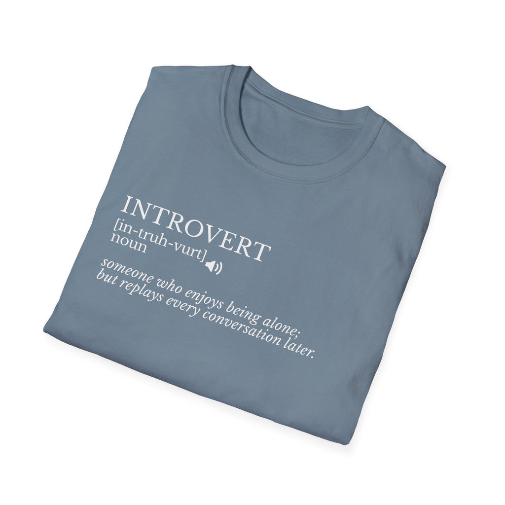 Introvert Definition T-Shirt — Minimalist Funny Introvert Tee