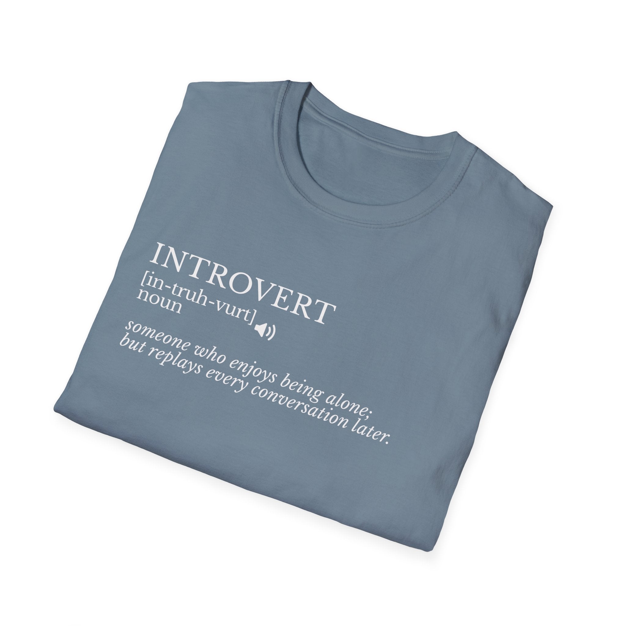 Introvert Definition T-Shirt — Minimalist Funny Introvert Tee