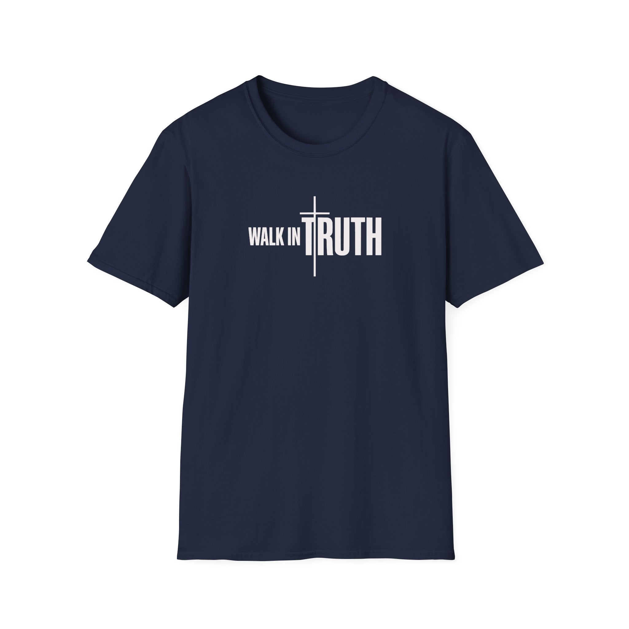 Walk in Truth T-Shirt — Christian Faith Tee with Cross Graphic